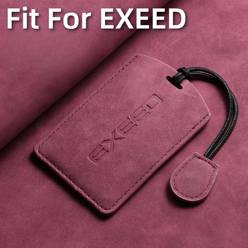 

Fit For EXEED Lingyun New Star Era ET ES YaoGuang Lanyue Zhuifeng Car Key Card Holder NFC Smart Card Case Suede Protective Shell