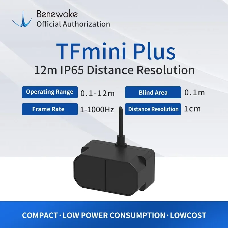 TFmini Plus 12m IP65 zabezpieczony LiDAR unikania przeszkód naprawiony Pixhawk z wysokim wsparciem inspekcji przemysłowej