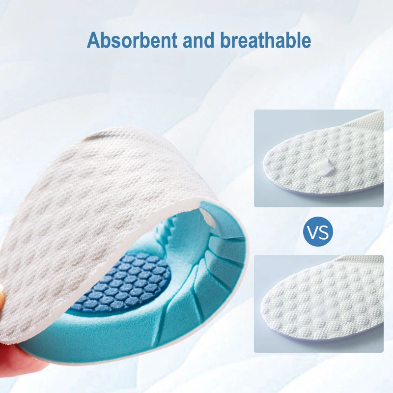 Kids Memory Foam Insoles Breathable Sweat Shock Absorbant Shoes Pads Light Weight Deodorization Sport Childrens insole