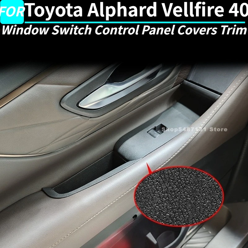 

Car Front Window Switch Control Panel Covers for Toyota ALPHARD VELLFIRE 40 Interior Accessories 2023-2025 for Right Hand Drive