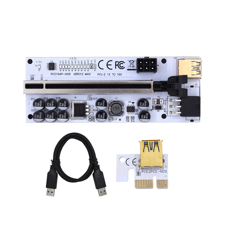 VER012 Riser USB 3.0 PCI Express VER012MAX Riser Kabel Riser Voor Videokaart X16 Extender PCI-E Riser Card Voor Mijnbouw