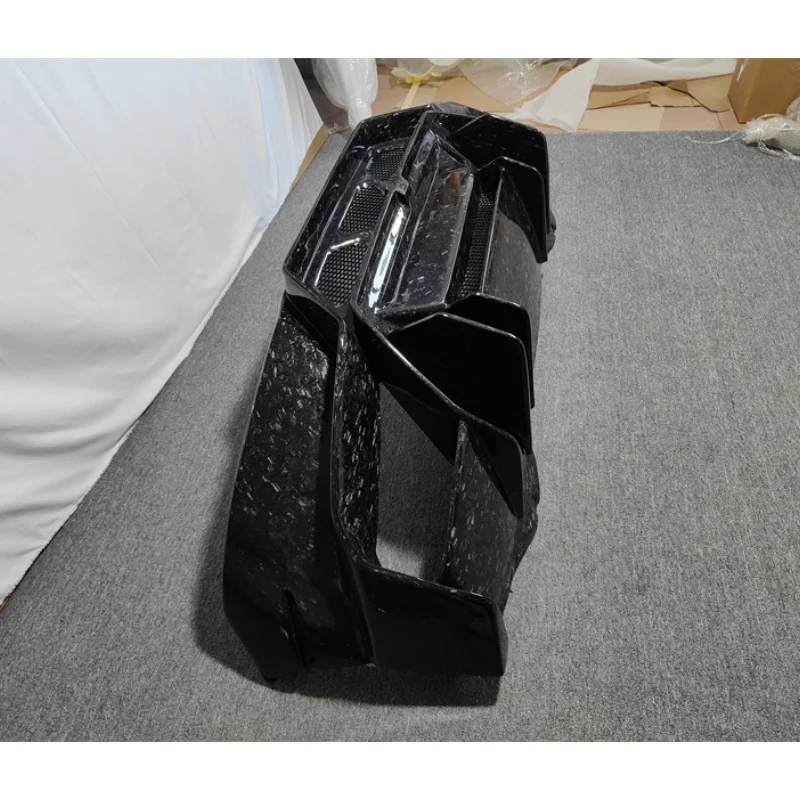 

Подходит для Lamborghini Huracan LP610 LP580 LP640, модифицированный комплект кузова, V-образный задний бампер из кованого углеродного волокна