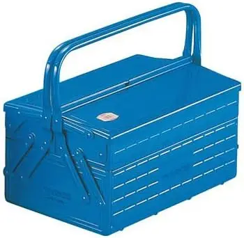 GL-350-B 2-Tier Tool Box, 13.8  8.7  11.4 inches (352 x 220 x 289 cm), Blue