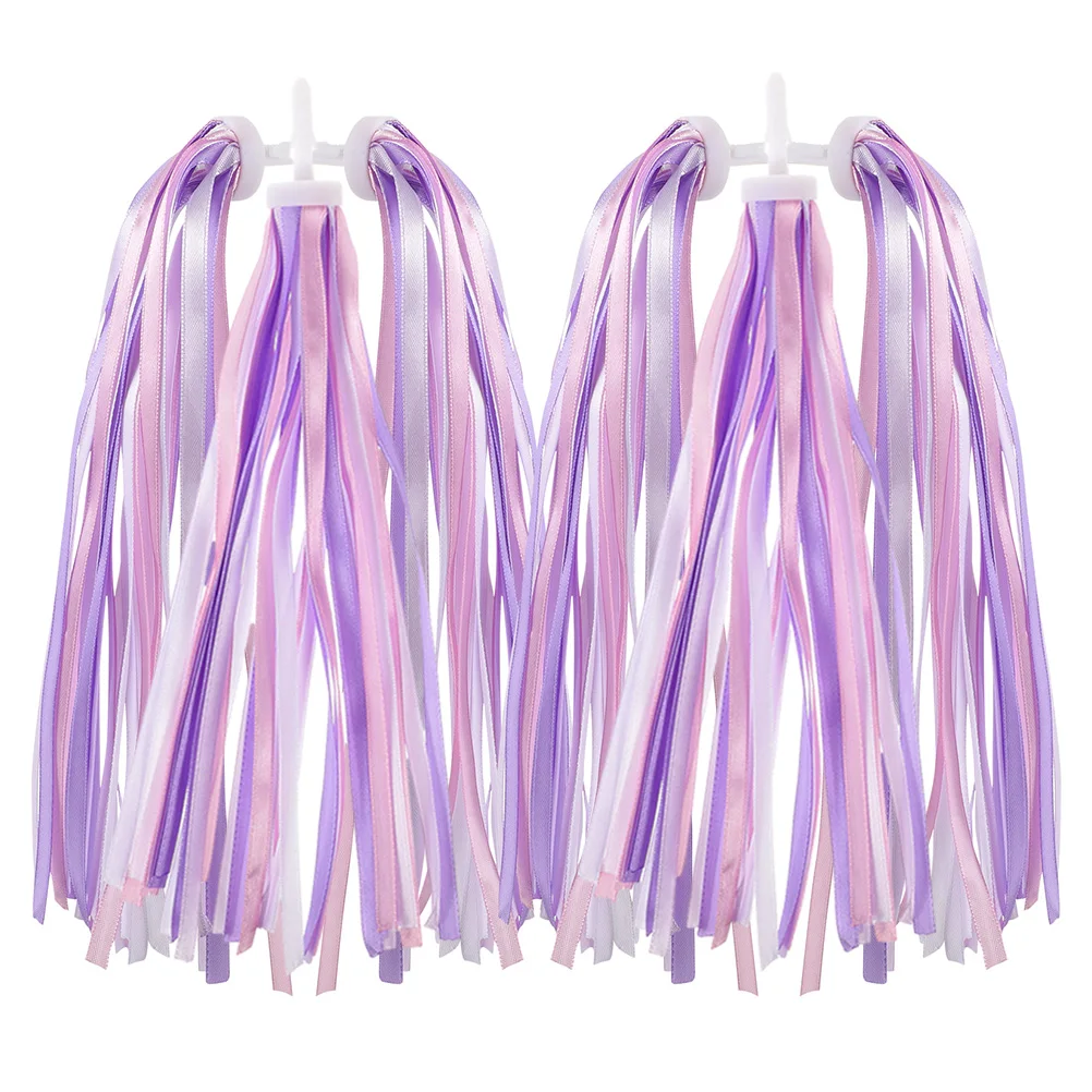

Colorful Bike Streamers Handlebar Ribbons Scooter Tassels Decorative Grips For Teenagers Accessories Durable Plug