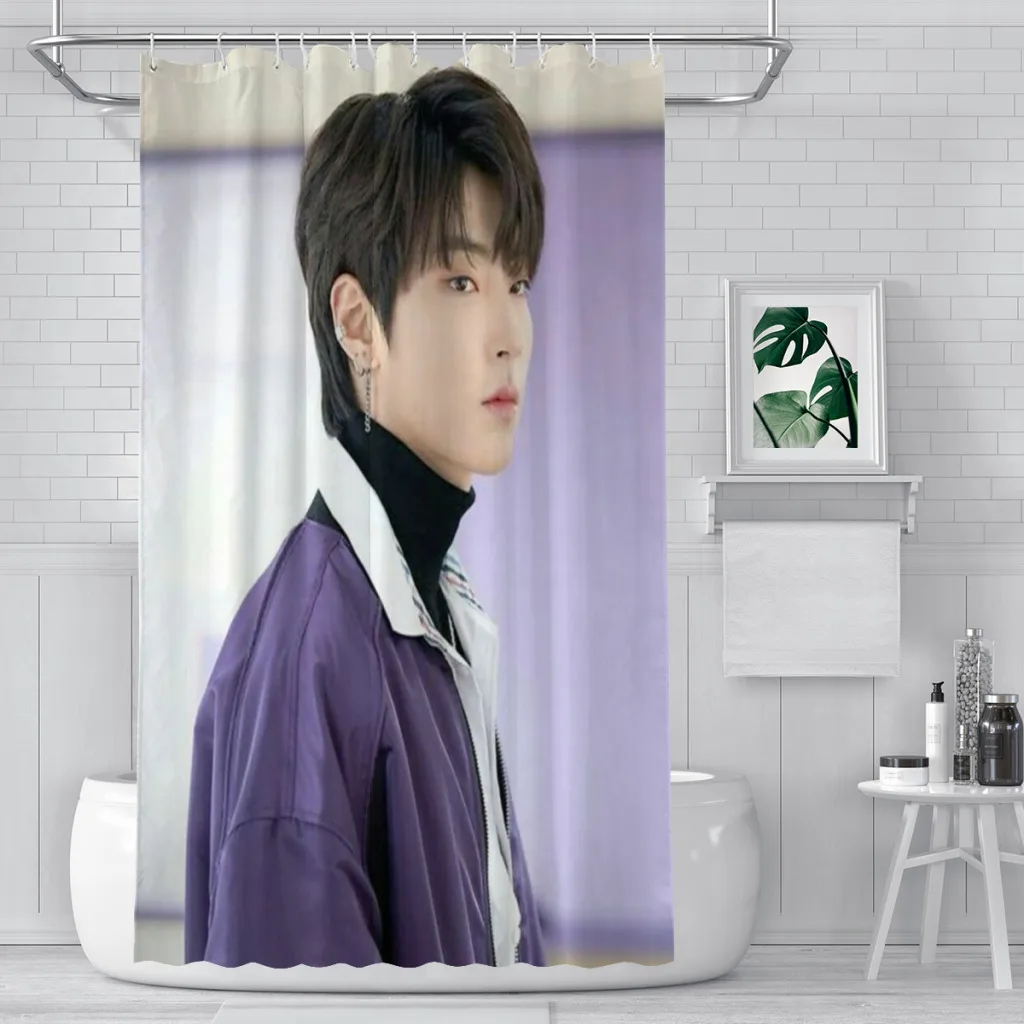 

Shower curtain Bathroom Hwang In Yeop decor Modern household Curtain Festival gift