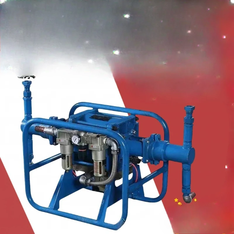 

ZBQ10/4 pneumatic grouting pump, double-liquid two-cylinder 10MPa pressure, double-cylinder pneumatic