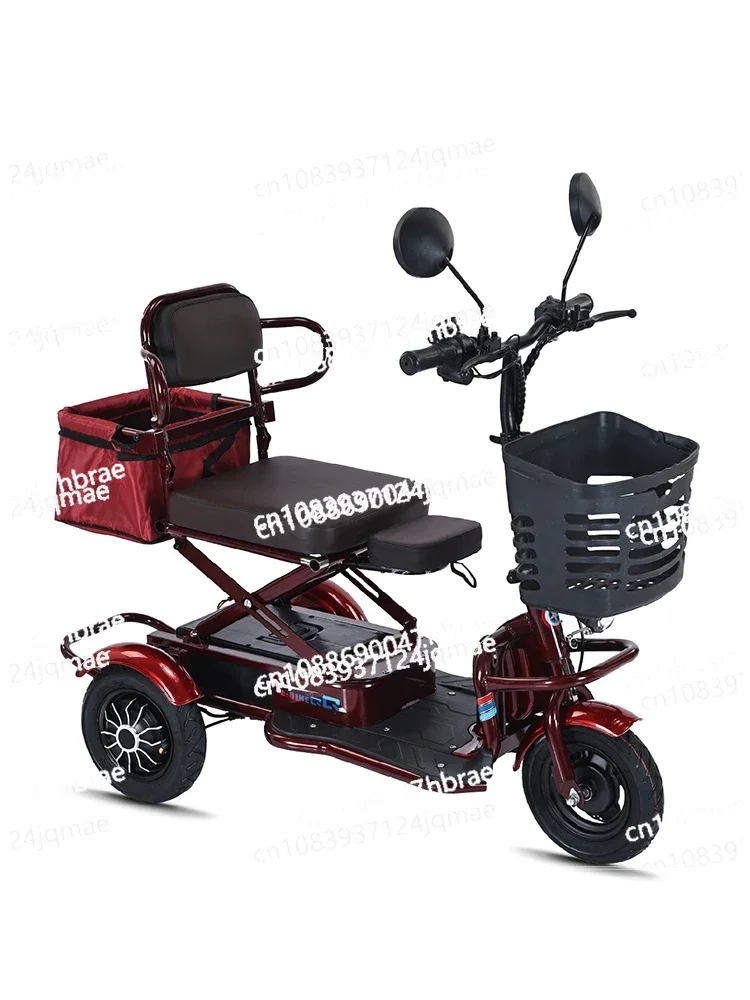 

Electric Tricycle Small Elderly Scooter Mini Household Folding for The Elderly Leisure Lightweight Battery Car