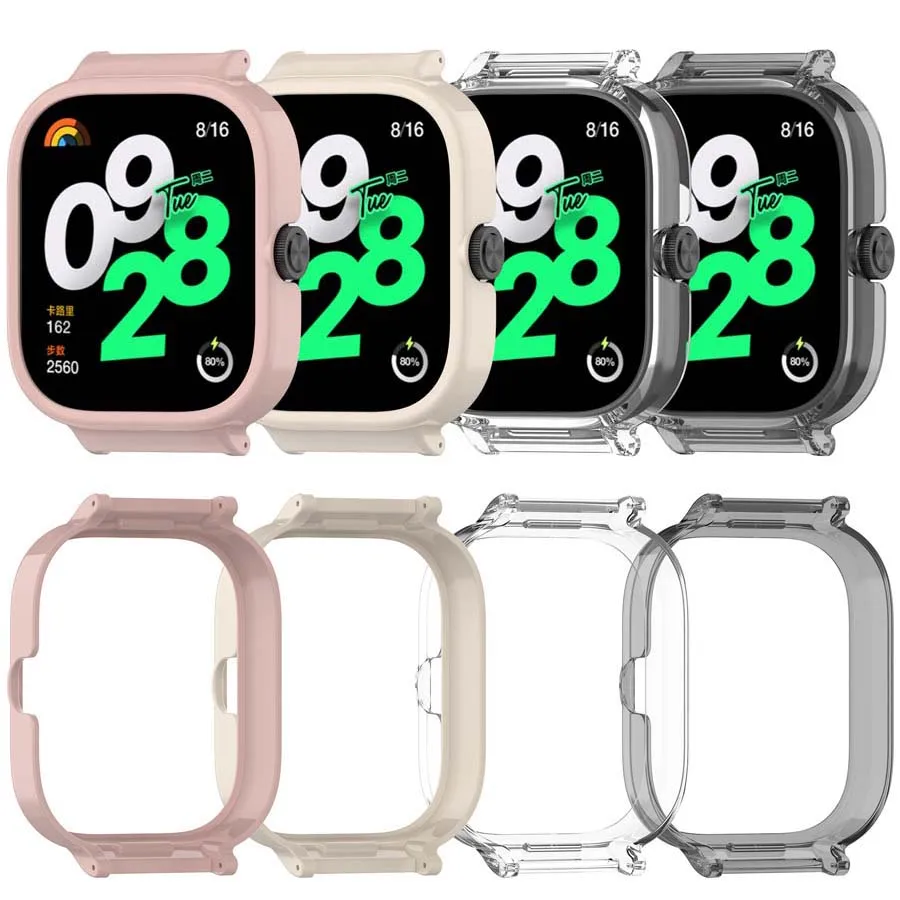 Strap e PC Protective Case Cover, Bumper Protector para Xiaomi Redmi Watch 4 Smart Watch Band, Pulseira Acessórios