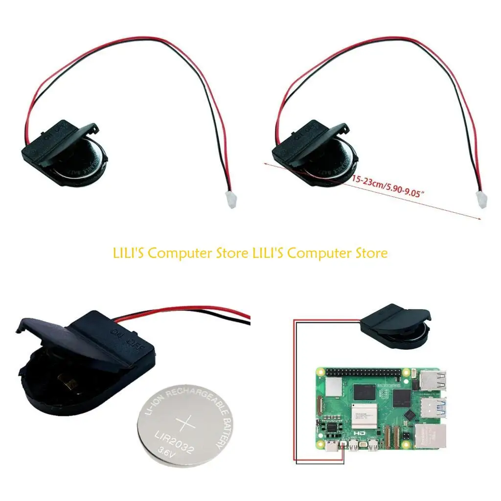 

A52B в реальном времени часы для RPI 5 Clock Battery Power Test с аккумулятором аккумулятора