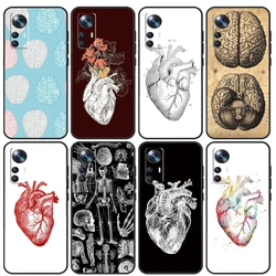 Human Heart Anatomy For Xiaomi POCO C65 F5 X5 X4 X3 Pro F3 F4 M5s Mi 14 13 Pro 11T 12T 13T 12 Lite Phone Case