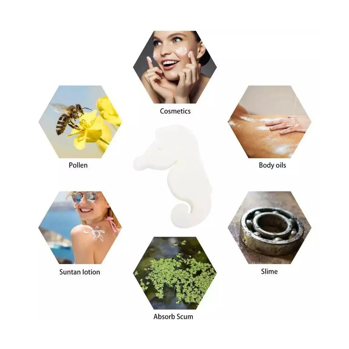 30 قطعة الإسفنج امتصاص النفط بطة على شكل الإسفنج إزالة حثالة مريحة لحمامات السباحة أحواض استحمام ساخنة