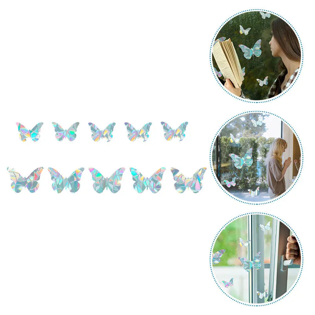 1Set Window Cling Bird Strike Prevention Decorative Static Removable Anti-Collision Sticker Anti-Collision Window Cling