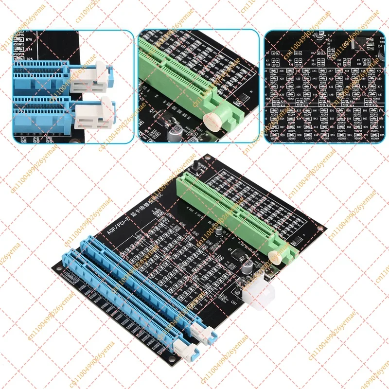 High Efficiency AGP PCI-E X16 Dual Socket Tester Graphics Card Diagnostic Tool