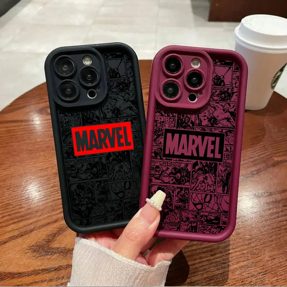 Marvel Logo Phone Case for Samsung Galaxy S23 FE S24 Ultra S22 Plus S21 S23 Ultra S20 FE Note 20 Ultra Soft Silicone Cover image 5