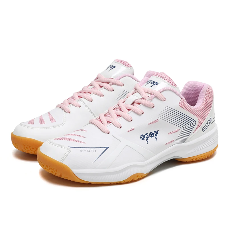 Chaussures de badminton coordonnantes pour hommes et femmes, baskets d'entraînement, tennis de table, volley-ball, sports de tennis, handball, athlétisme, enfants