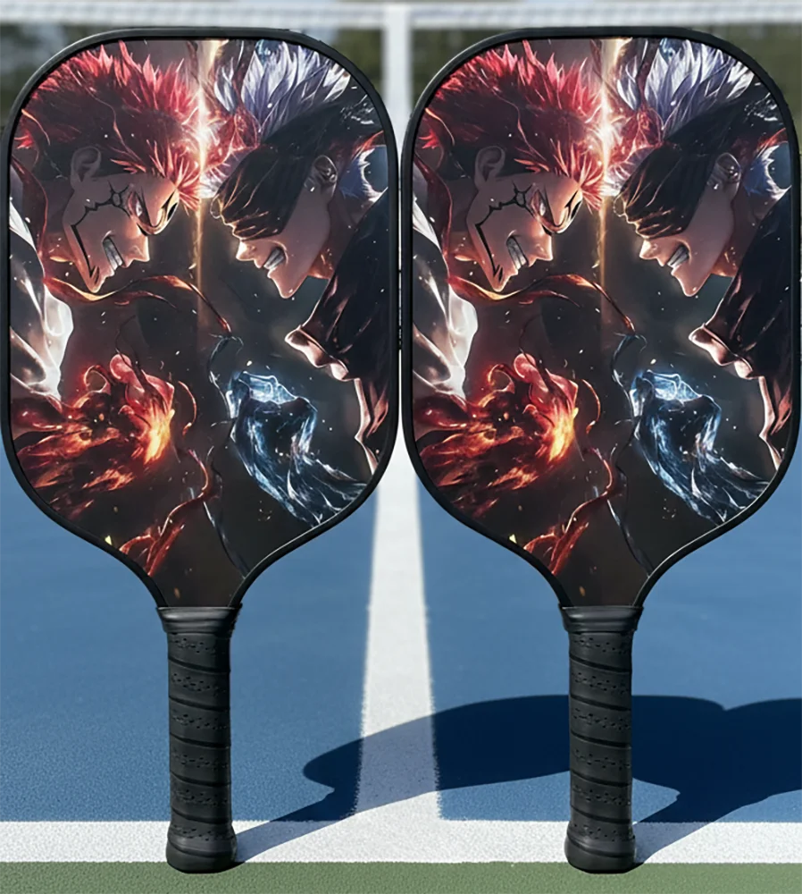アニメピクルボールパドル-睡女五条-tiktokで話題、カーボン＆ファイバーグラスラケット-初心者-上級者-プロ向け