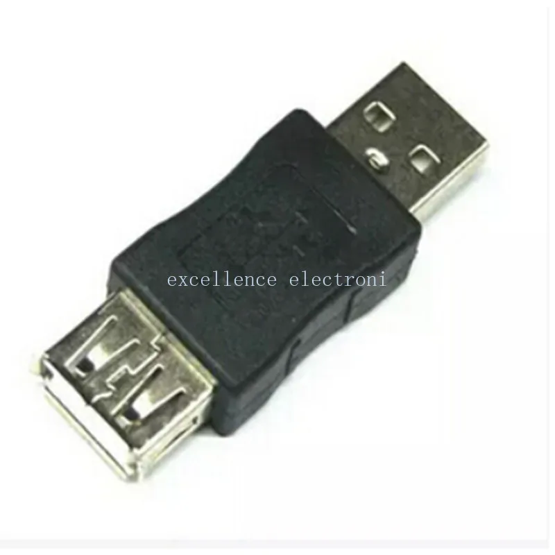 2PCS USB Adapter Straight Connector Male To Female / Female To Female / Male To Male For  Adapter Practical Computer Cables