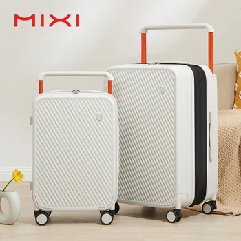 Mixi expansível carry on bagagem leve grande capacidade alça larga pc malas de viagem rodas giratórias tsa lock 20 24 Polegada