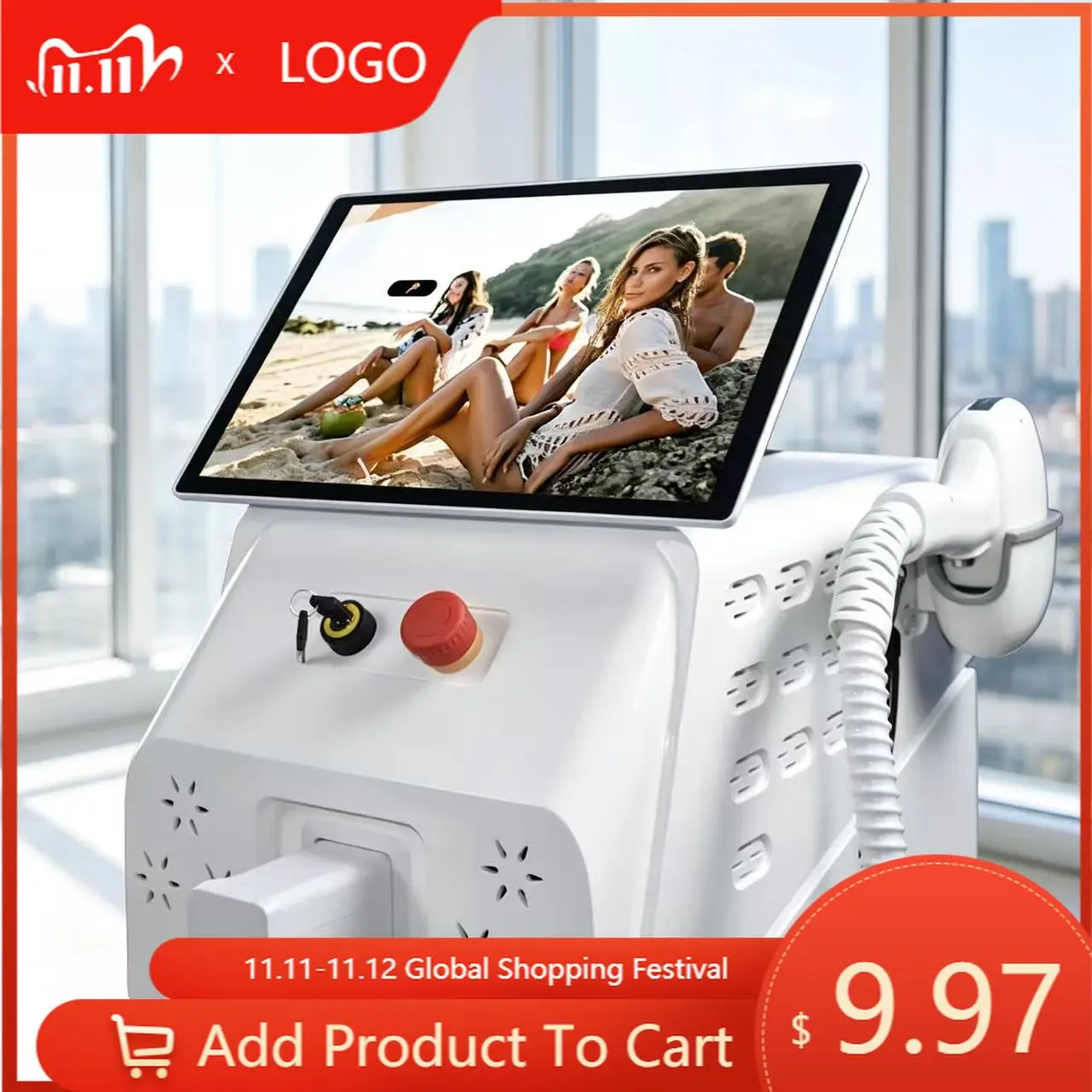 Pro Painless  Point 4 Wave Diode  Hair Removal Machine
