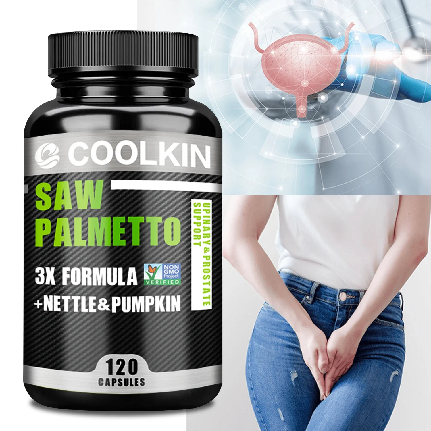 

Saw Palmetto - Antioxidant Support for Prostate Function and Urinary System Health, Promotes Hair Growth,Men's Health