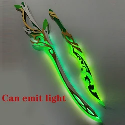 Alhaitham Cosplay Glowing Weapon Props Genshin Impact Model Light of Foliar Incision Halloween Costume Props PVC Material
