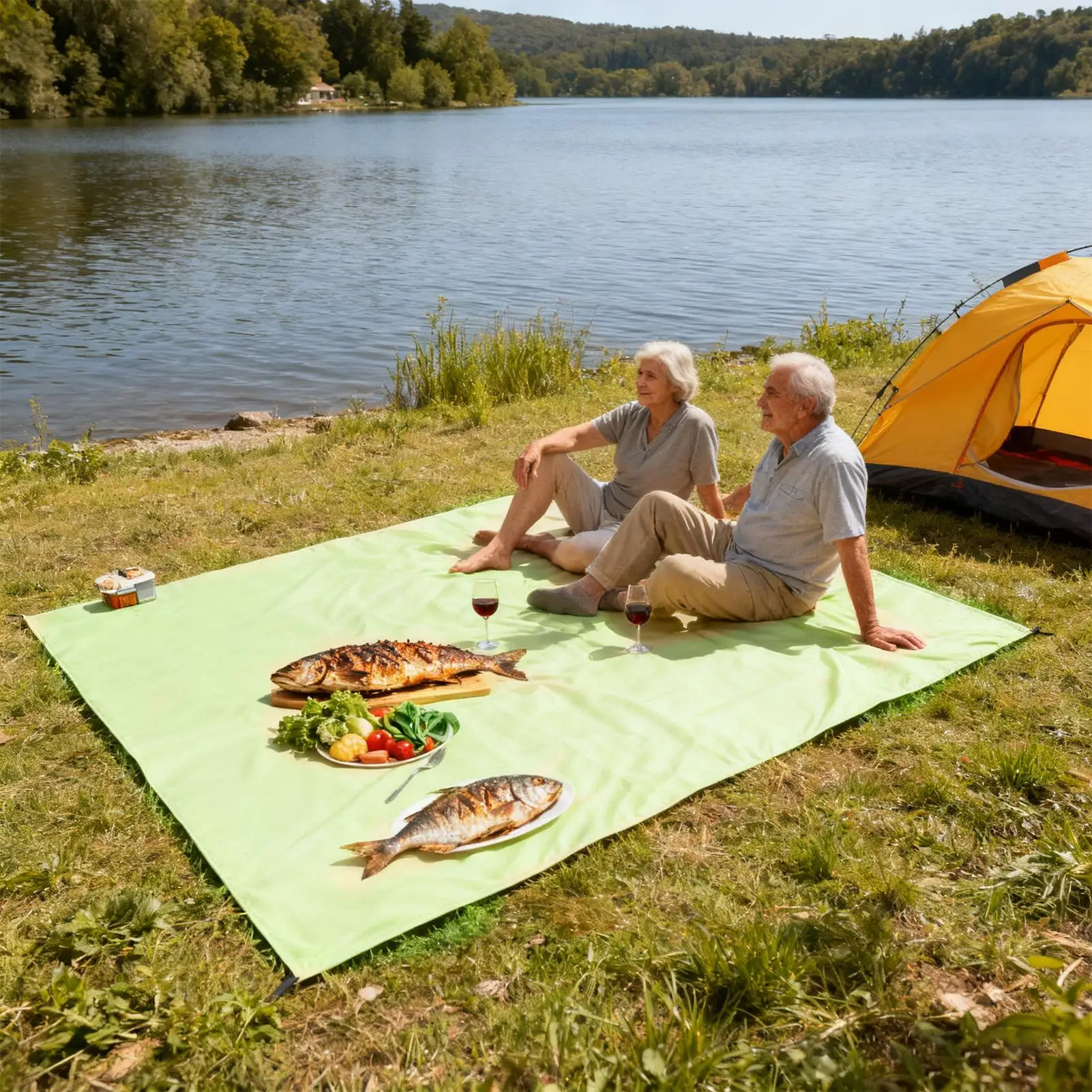 Picnic Mat Gear Sheet Waterproof Pad Outdoor Beach Blanket For Family Outings Friend Gatherings Grass Park Beach Camping
