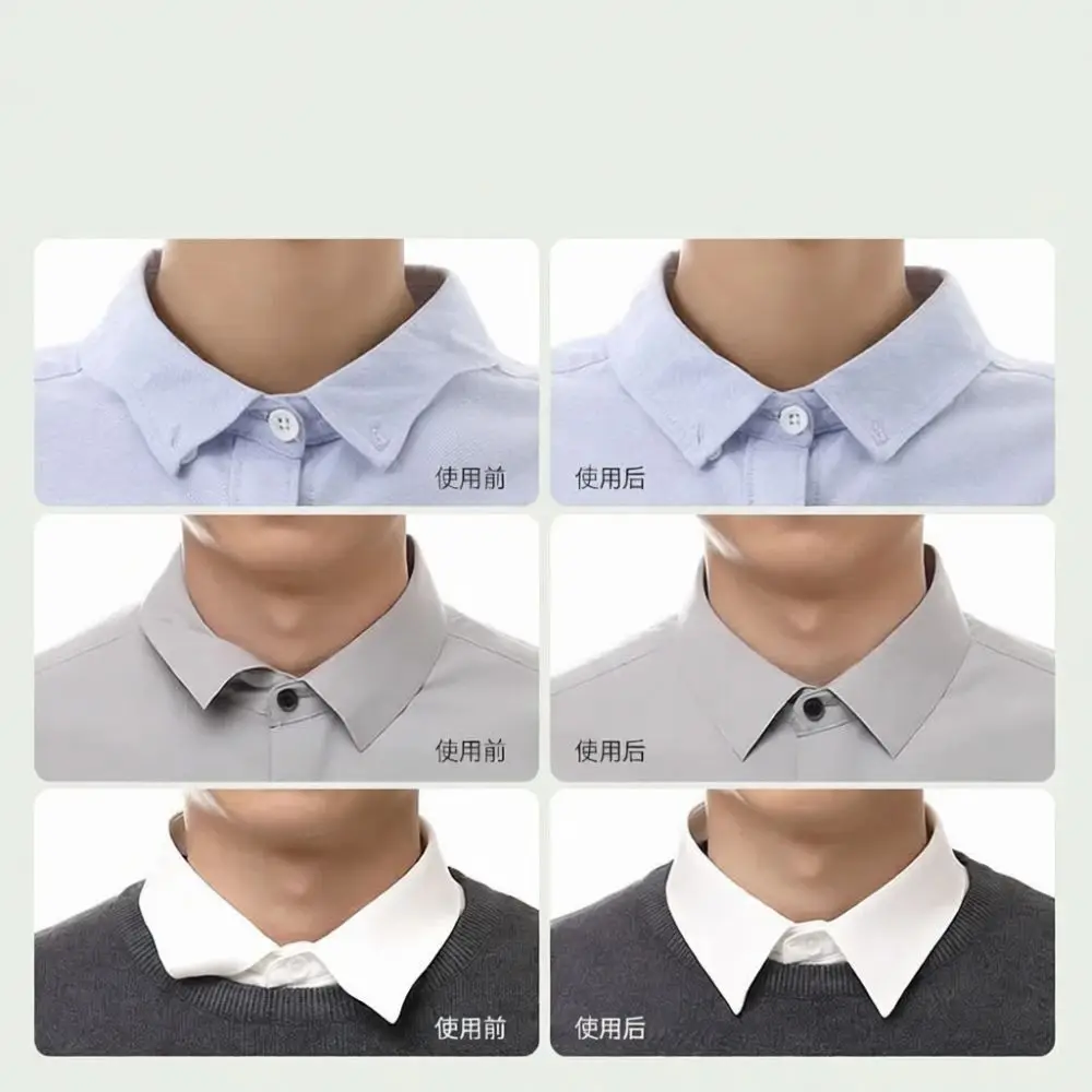 Transparent Adhesive Shirt Collar Stays Non Slip Invisible Shape Holder For Daily Business Formal Dress Shirt Wear