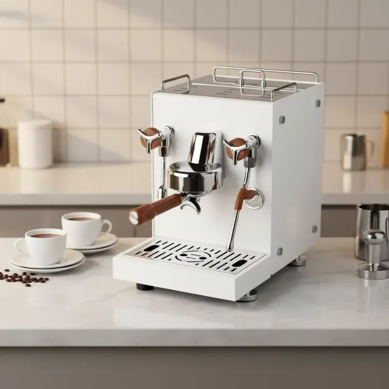 Commercial Semi Automatic Espresso Machine Single Group Stainless Steel Electric Coffee Maker For Cafe Professional Use