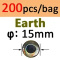 200 piezas de TIERRA de 15 mm