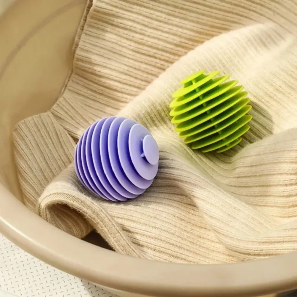 3pcs Laundry Ball TPR Anti-Tangle Artifact Household Washing Machine Washing Care Brush Clothing Decontamination Cleaning Ball