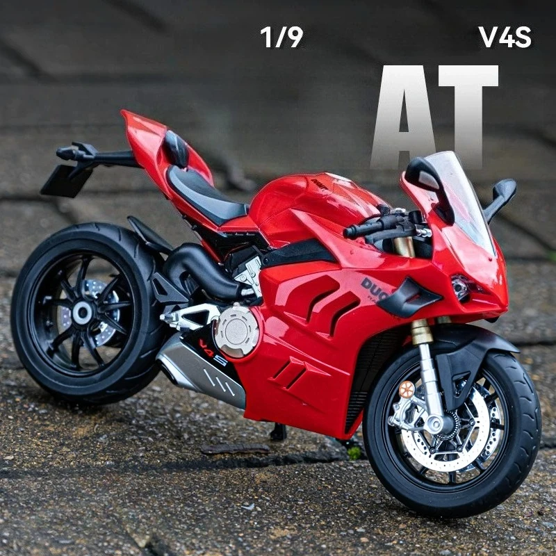 

1:9 V4S Racing Motorcycle Alloy Diecast Model Motorcycle Accessories Decorations Holiday Gifts For Childrens