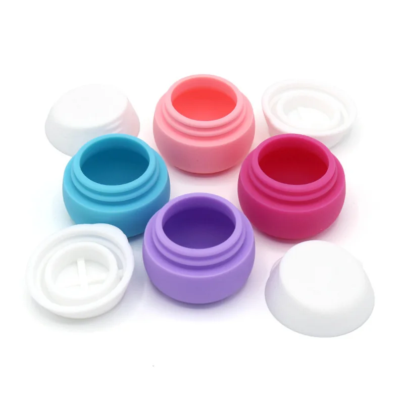 20ML Silicone Lotion Cream Box Refillable Travel Portable Bottle Cosmetic Sample Foundation Pill Macaron Storage Empty Container