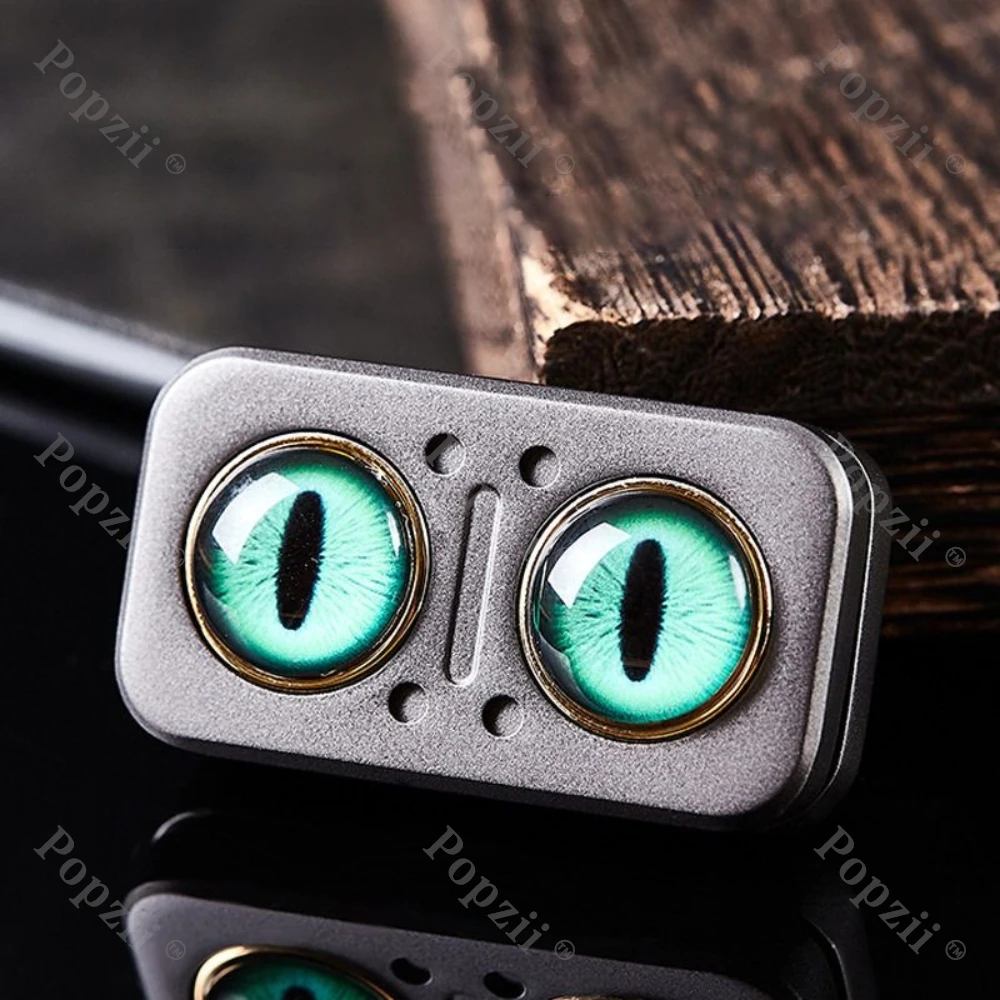 OWL Zinc Alloy EDC Magnetic Push Slider Fidgeting toys Fingertip Tricks EDC Flips Office Stress Relief Gadgets Anxiety Toys