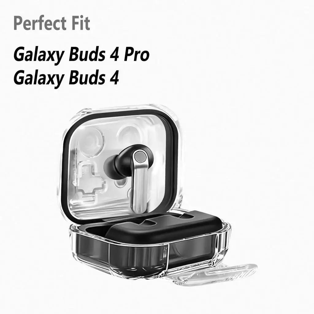Case for Samsung Galaxy Buds 4 / Buds 4 Pro, 3D Click Sound Fidget Toy with Secure Latch with Carabiner Cleaning Kit