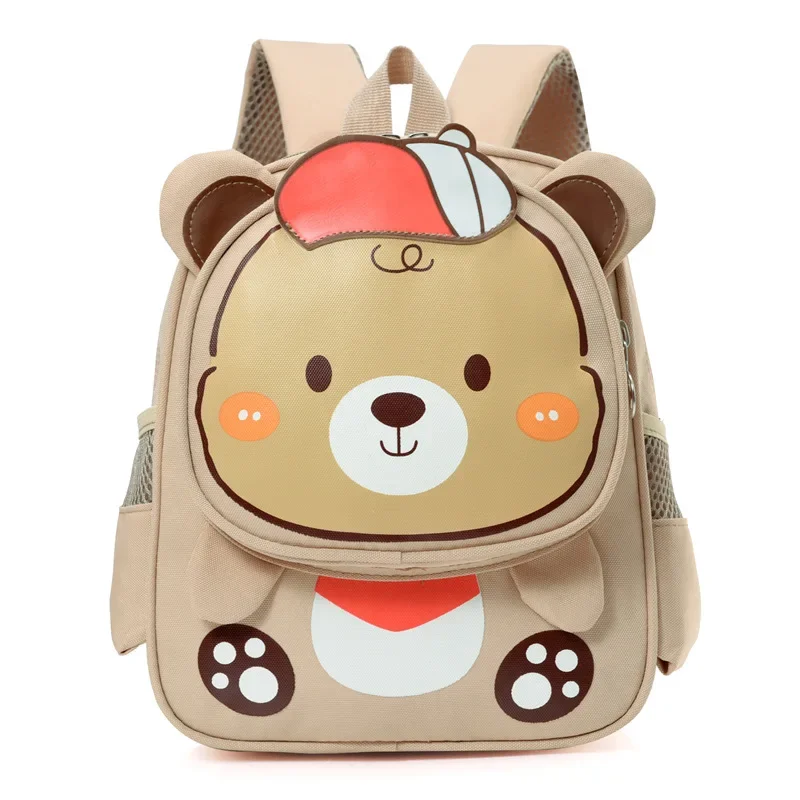 Mochila escolar de oso de dibujos animados para niños pequeños, bolsa de bocadillos de pato Linda para exteriores, mochila para niñas de jardín de infantes, clase pequeña