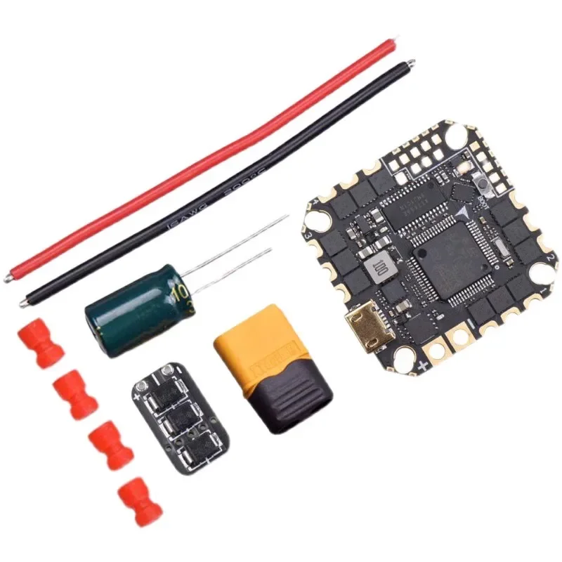 JHEMCU GHF722AIO-ICM AIO Baro OSD BlackBox 5V BEC F722 Flight Controller BLHELIS 40A 4in1 ESC 2-6S for RC FPV Cinewhoop Drone