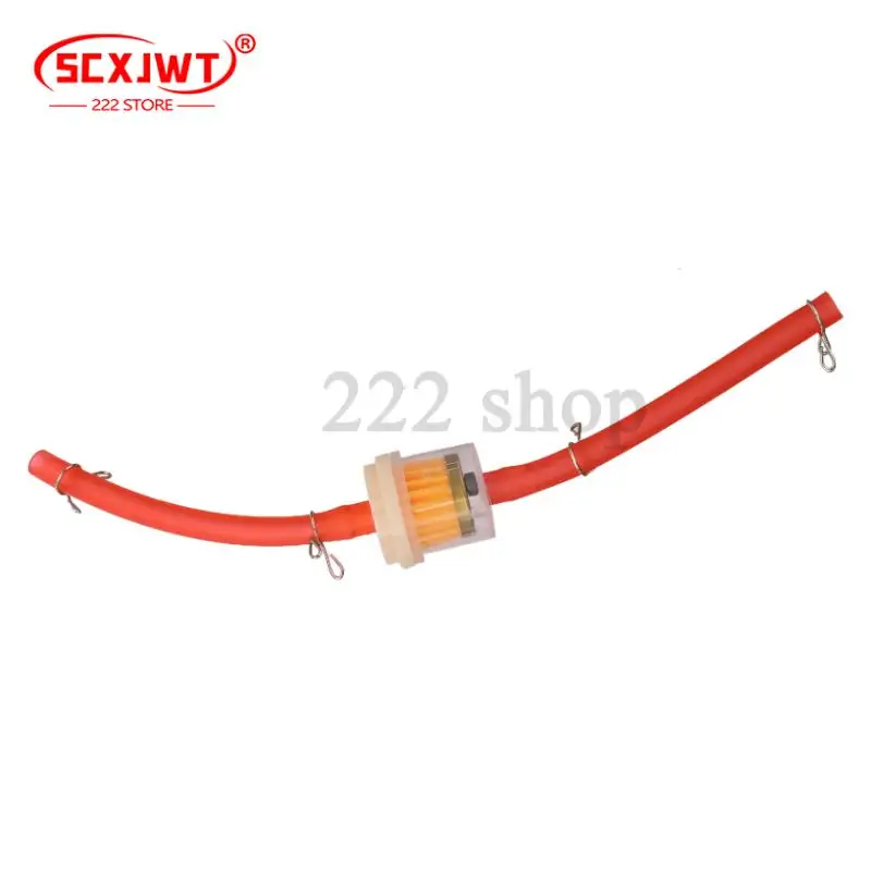 Filter Bahan Bakar Gas Universal Sepeda Motor dan Pipa Bahan Bakar untuk 49cc 50cc 110cc 125cc Motocross Dirt Pit Bike Moped Skuter ATV Go Kart