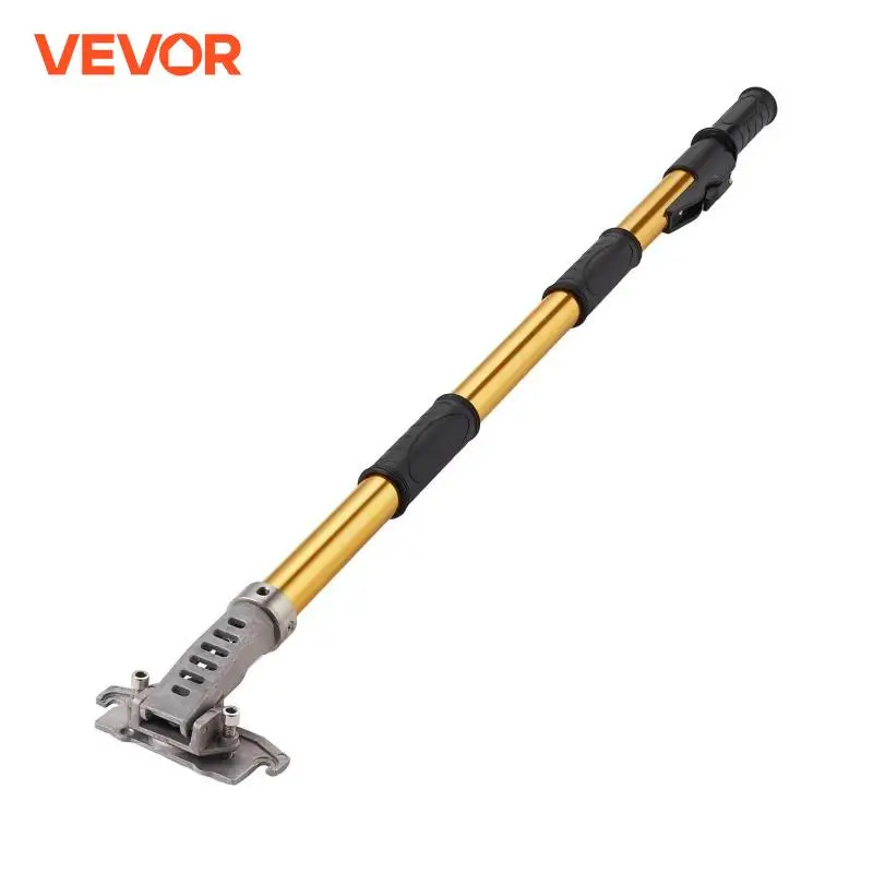 VEVOR Drywall Flat Box Handle 40\'\'-64\'\' Anodized Aluminum 5-Section Length Adjustable Non-Slip Grip for Plasterboard, Wallboard