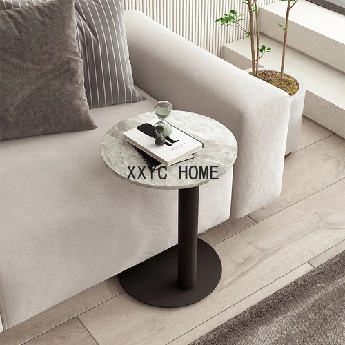 Light Luxury Stone Plate Coffee Table Living Room Modern Minimalist Tea Table Nordic Minimalist Small