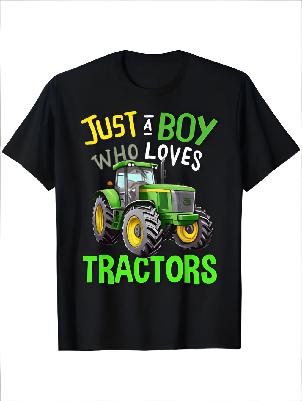 

New, just a boy who loves tractors Green Farm Tractor Truck T-shirt