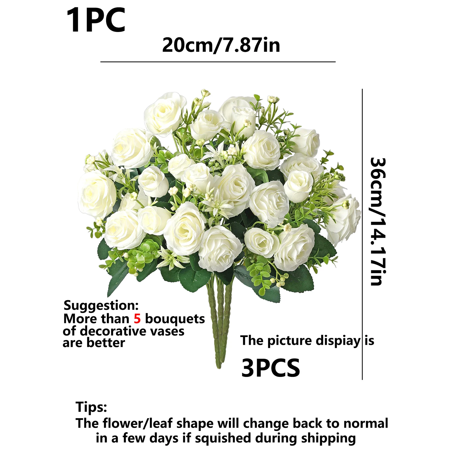 Künstliche Blumen, Seidenrosen, Knospen, Deko für Zuhause, Zimmer, Tisch, Vase, Garten, Hof, Outdoor, Hochzeit, Brautsträuße, Festival, DIY-Geschenk – Detail 7
