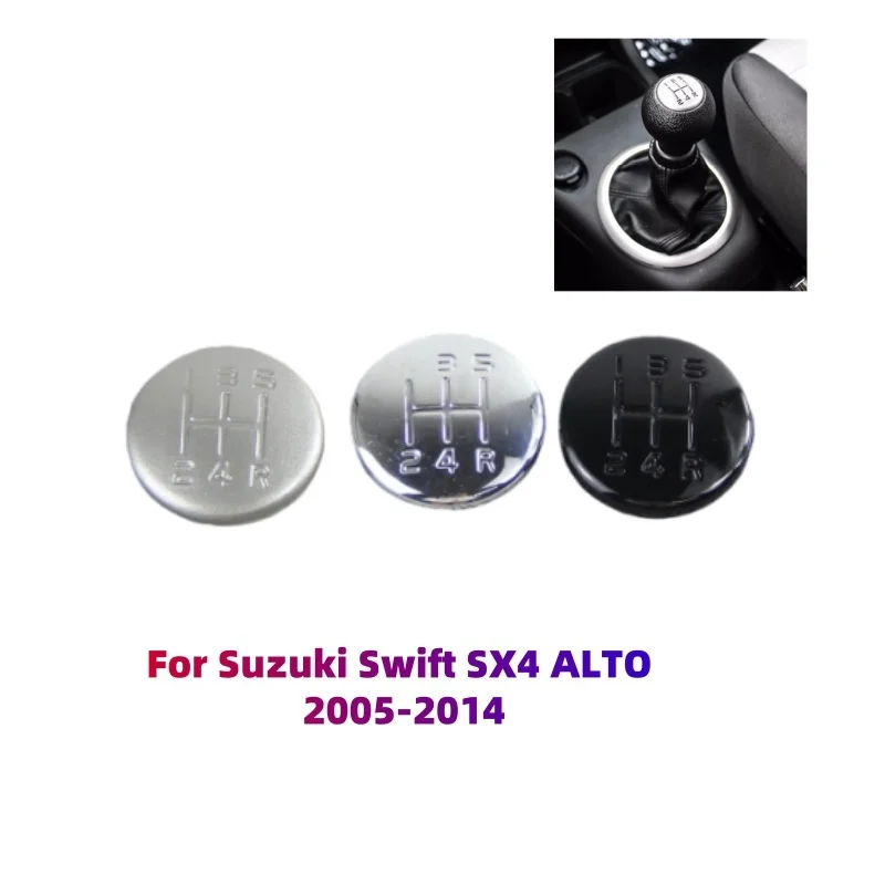5 Speed Manual Gear Shift Knob Lever Stick Cap Cover Speed Number Emblem Badge Cover Cap For Suzuki Swift SX4 ALTO 2005-2014