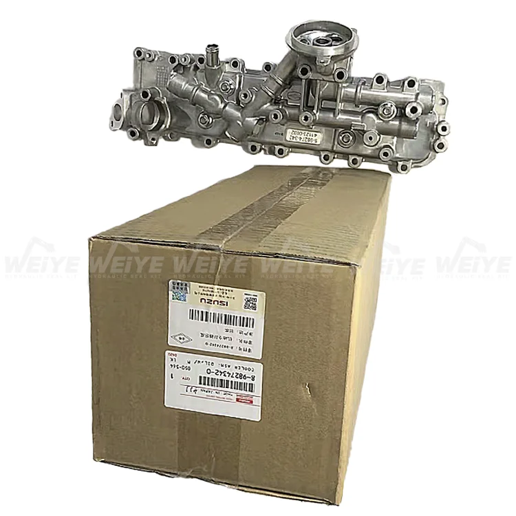 Construction Engineering Machinery Isuzu 4JJ1 Diesel Engine Oil Radiator Assembly for Repairing Shop 8-98274342-0