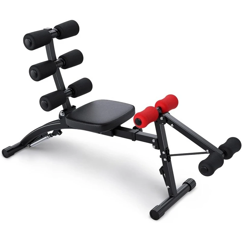 Máquina para abdominales, entrenador abdominales ajustable multifuncional, banco de entrenamiento para abdominales para gimnasio en casa, máquina para abdominales, silla de ejercicio