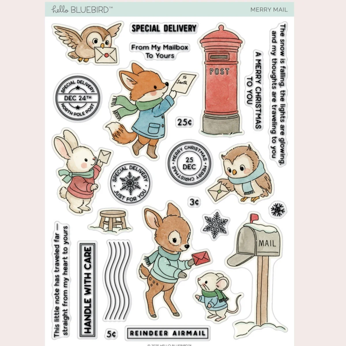 

Merry Mail Winter Release New Stamps Metal Cutting Dies For DIY Scrapbook Craft Decoration Embossing Template Greeting Card