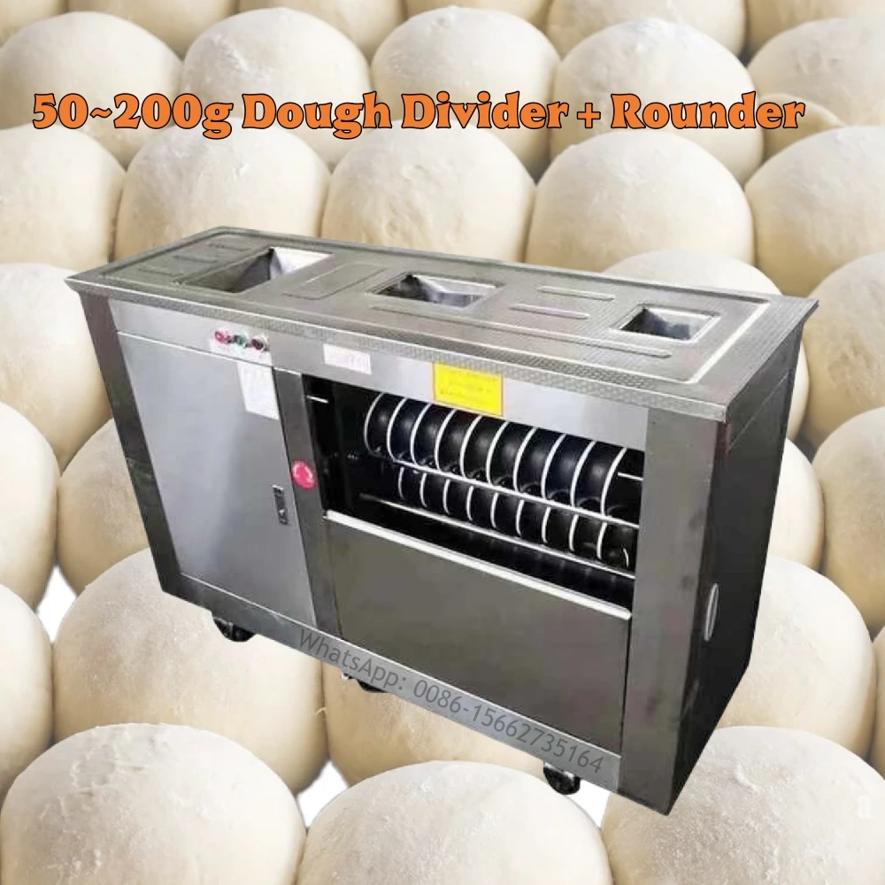 

Dough Divider Rounder Commercial Steamed Bun Machine Automatic Round Dough Balls Making Machine With 50~200g Optional