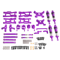WLtoys 124008 124010 RC 1/12 Metal upgrade for remote control car swing arm steering cup Suspension bracket 9-piece set of parts