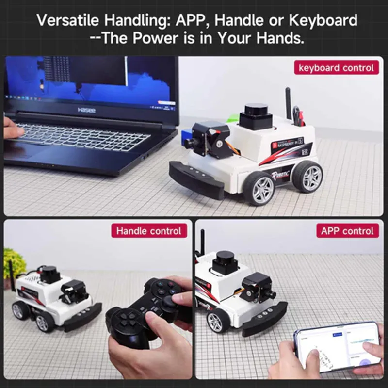 MicroROS-Pi5 ROS2 Robot Car for Raspberry Pi 5 (ROS2-HUMBLE + Python3)