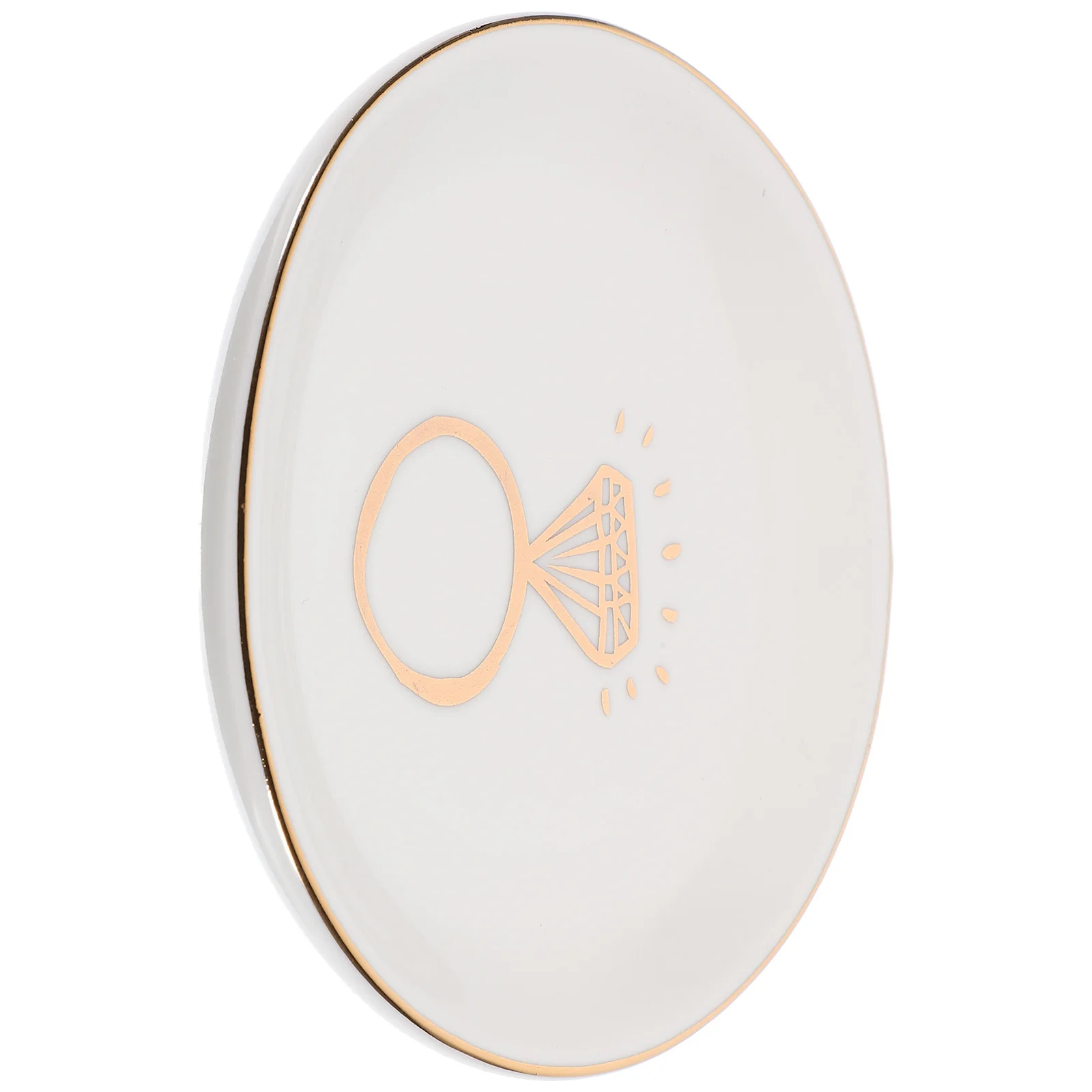 

Ceramic Jewelry Dish Elegant Chic Design Easy to Clean Jewelry Storage Tray for Rings Necklaces Earrings Desktop Display