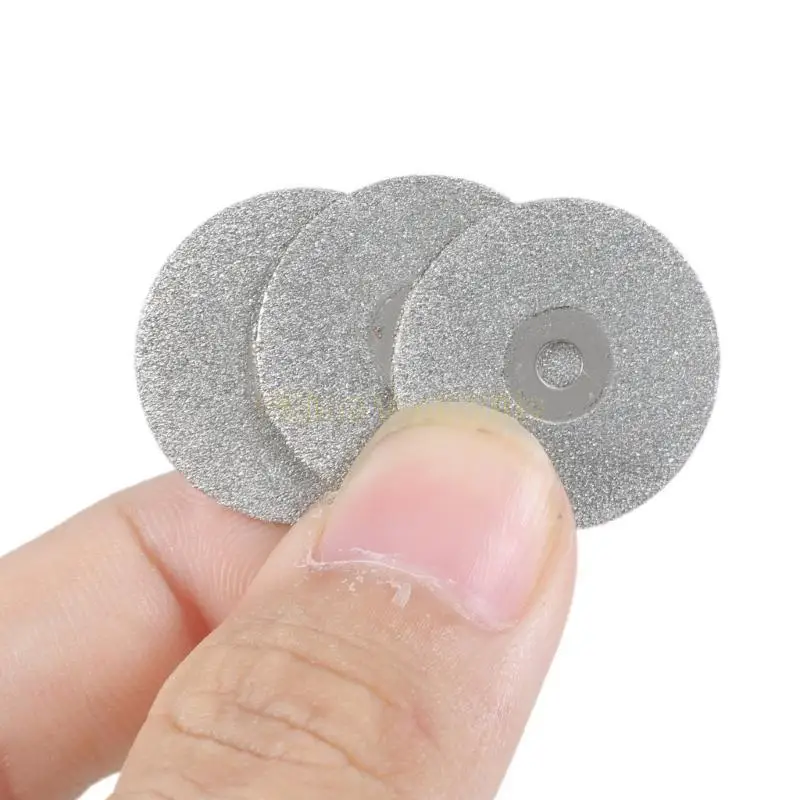 57QF Hot 5 PCS 22mm Emery Diamond Cắt lưỡi khoan Bit+1 Mandrel cho bộ